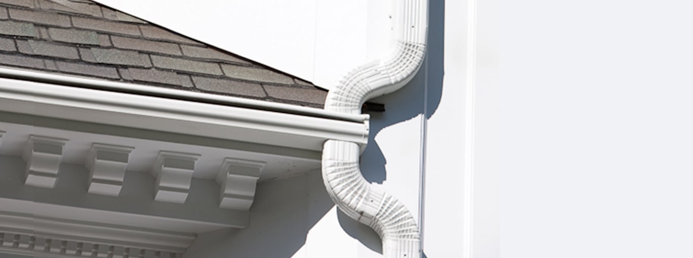 LeafGuard gutters shown on a home
