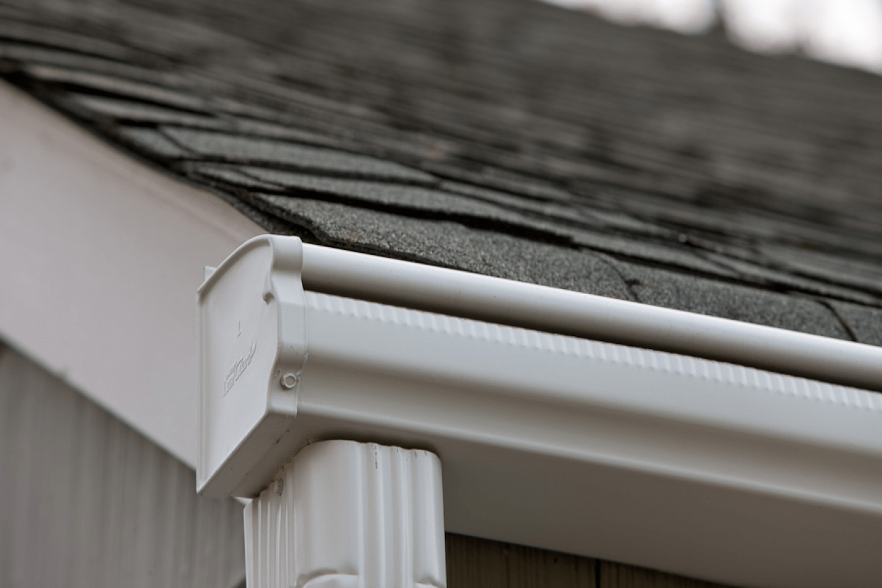 leafguard gutter on home